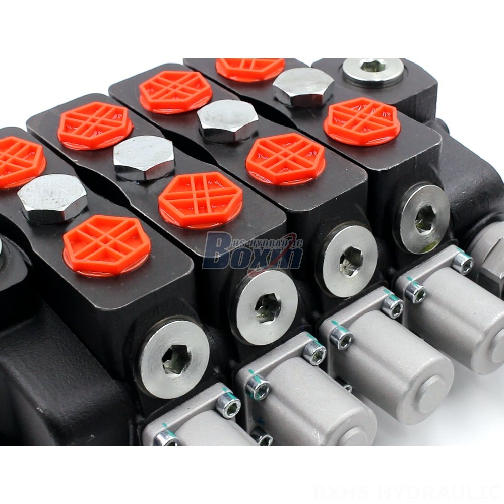 SD8-Electric unloading valve Manual 4 Spool Sectional Directional Valve | Wholesale detail image